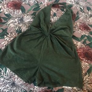 Urban Outfitters Emerald Green Romper